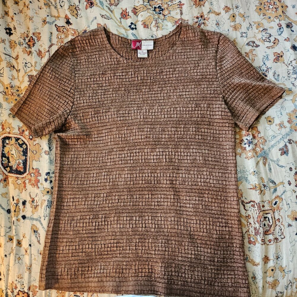 Women's brown JM collection top  Size - Med